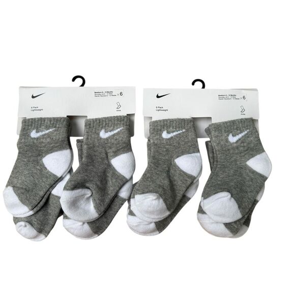 Nike baby 12 Pairs Lightweight Ankle Socks Size 6-12 months NWT - Picture 1 of 5